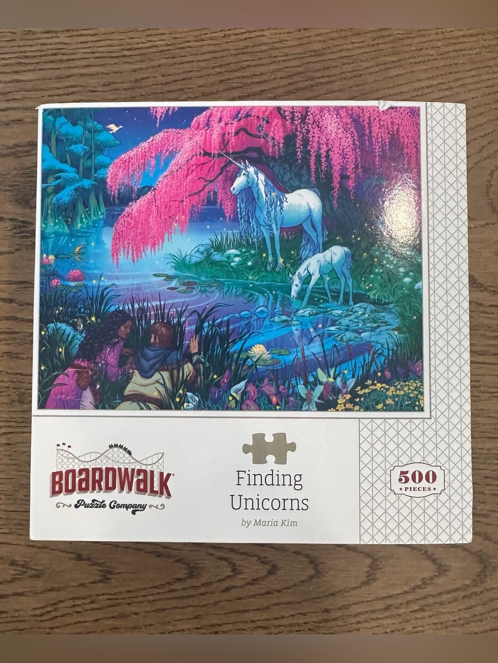 Boardwalk Puzzle Company Finding Unicorns 500 Piece Fantasy Puzzle Maria Kim